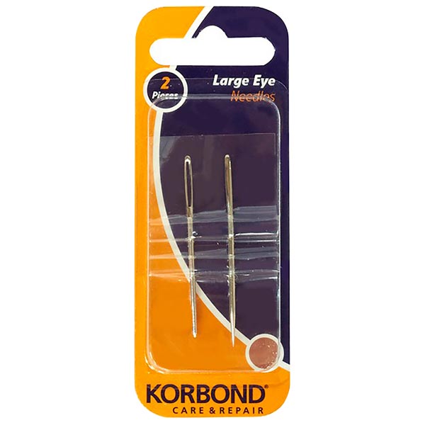 Korbond Large Eyed Needles | Pack of 2