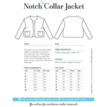 Simple Sew Notch Collar Jacket Pattern