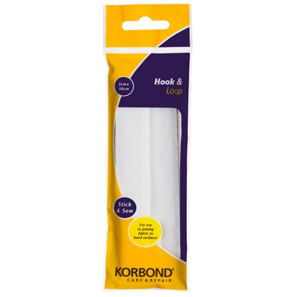 Korbond Stick & Sew Hook & Loop 2cm x 50cm