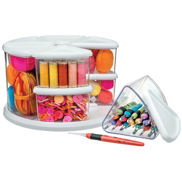 Deflecto Carousel Storage Tidy | 9 Tubs