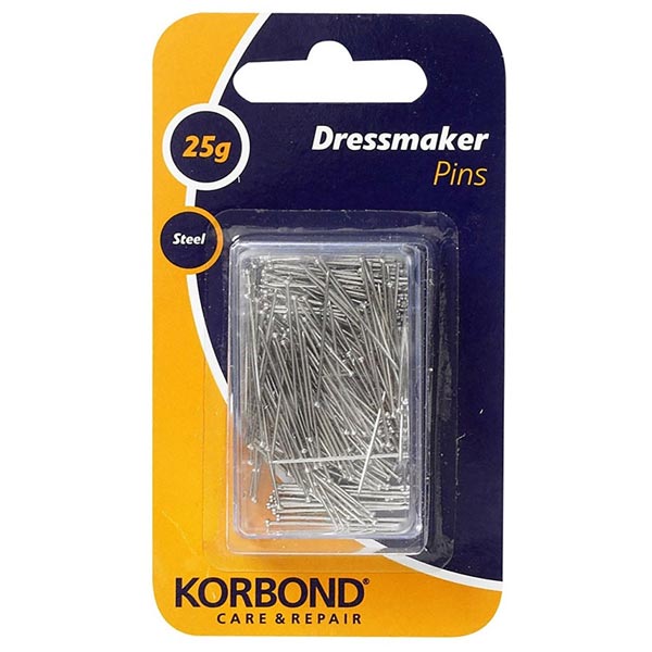 Korbond Dressmaker Pins 25g
