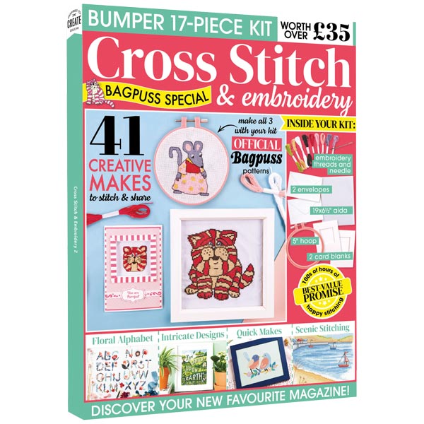 Inspired To Create Magazine & Kit Cross Stitch & Embroidery Special #05
