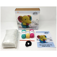 Creative World of Crafts Knitty Critters Crochet Kit Emily Elephant | Pocket Pals Collection