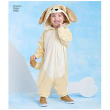 Simplicity 1032 Sewing Pattern Toddlers' Animal Costumes