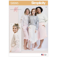 Simplicity Sewing Pattern S8995 Misses' Lounge Trousers and Knit Lounge Top
