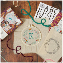 Kirstie Allsopp Embroidery Craft Kit Floral Monogram