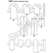 Simplicity 1021 Sewing Pattern Men's Classic Pyjamas & Robe