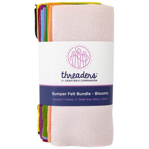 Threaders Bumper Felt Bundle Blooms | 17 Sheets