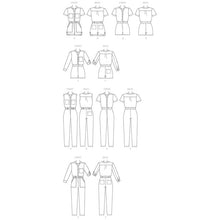 McCall's M7330 Sewing Pattern Misses' Button-Up Rompers and Jumpsuits