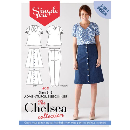 Simple Sew Chelsea Collection Blouse Top, Skirt & Trousers Pattern