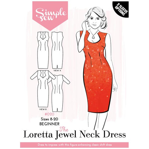 Simple Sew Loretta Jewel Neck Dress Pattern