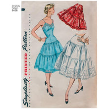 Simplicity Pattern 8456 Misses' Vintage Petticoat and Slip