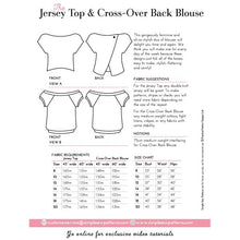 Simple Sew Jersey Top & Cross-Over Back Blouse Pattern