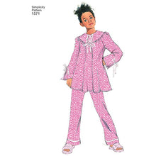 Simplicity 1571 Sewing Pattern Child's and Girl's Loungewear Separates