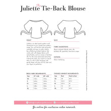Simple Sew Juliette Tie-Back Blouse Top Pattern