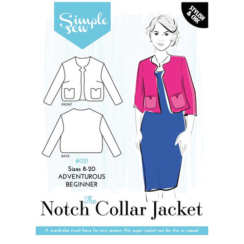 Simple Sew Notch Collar Jacket Pattern