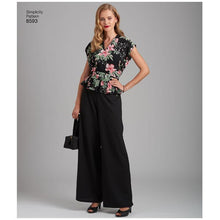 Simplicity Pattern 8593 Misses' Vintage Poncho Blouses