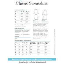 Simple Sew Classic Sweatshirt Pattern