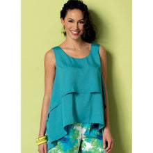 Butterick B6355 Sewing Pattern - Misses' Overlay, Cold Shoulder or Notch-Neck Tops