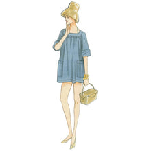 Vintage Vogue V9255 Sewing Pattern Misses' Lined Halter Bra & Shorts and Square Neck Cover-Up with Pockets