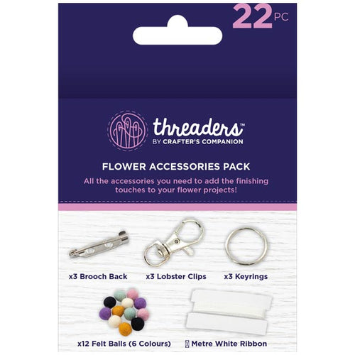 Threaders Flower Accessories Pack | 22 Elements