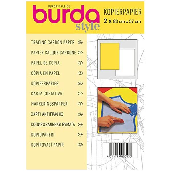 Burda Carbon Paper White/Yellow