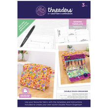 Threaders Sewing Templates Double Pouch Organiser Template | Set of 3