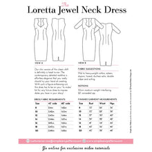 Simple Sew Loretta Jewel Neck Dress Pattern