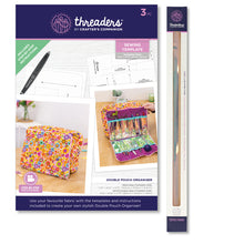 Threaders Double Pouch Organiser Template & Vinyl Fabric Bundle