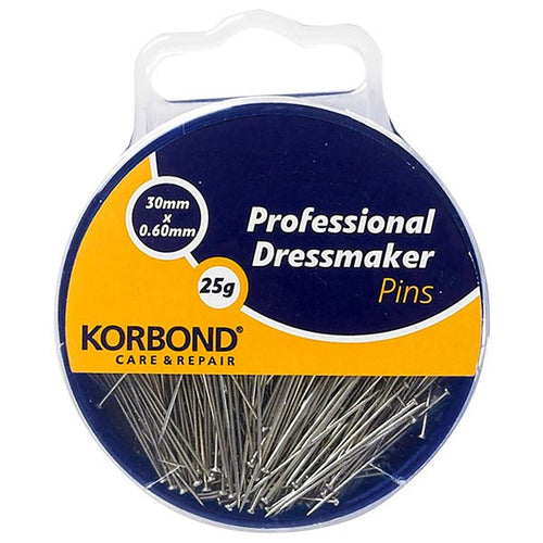 Korbond Professional Dressmaker Pins 25g