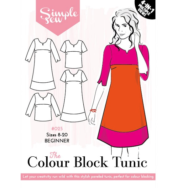 Simple Sew Colour Block Tunic Pattern