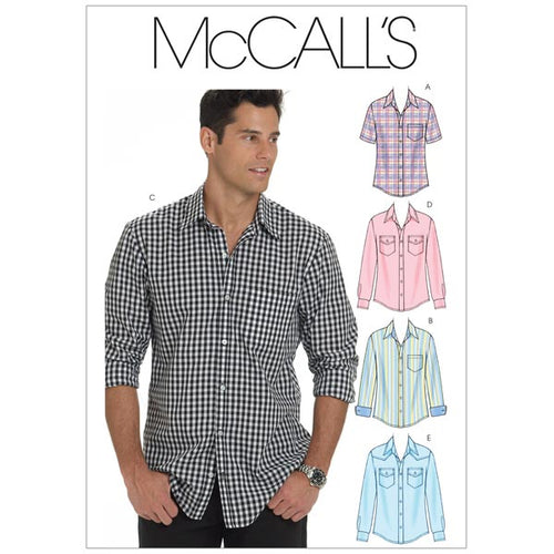 McCalls M6044 Sewing Pattern - Men's Shirts