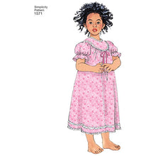 Simplicity 1571 Sewing Pattern Child's and Girl's Loungewear Separates