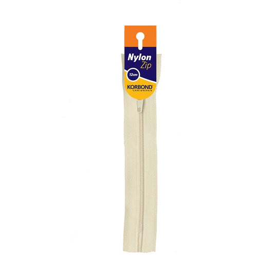 Korbond Nylon Zip Cream | 12cm