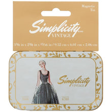 Simplicity Vintage Magnetic Notions Tin Patterned