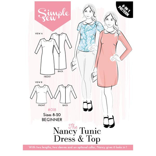 Simple Sew Nancy Tunic Dress & Top Pattern