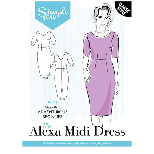Simple Sew Alexa Midi Dress Pattern