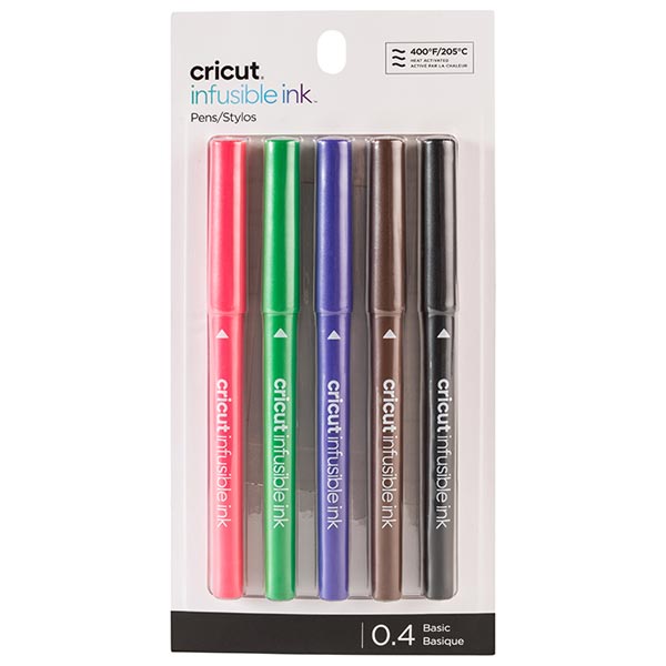 Cricut Infusible Ink Basic Marker Pen Set 0.4 Fine Point | Set of 5