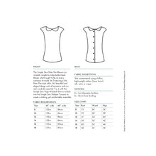 Simple Sew Peter Pan Blouse Top Pattern