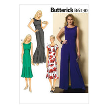Butterick B6130 Sewing Pattern Misses' Dress and Jumpsuit A5 (6-8-10-12-14)