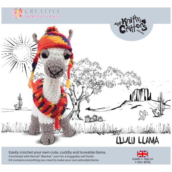 Knitty Critters Crochet Kit Llulu the Llama