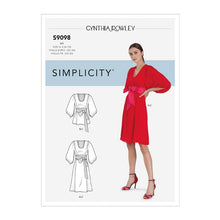 Simplicity S9098 Sewing Pattern Misses' Dress & Top with Tie Belt